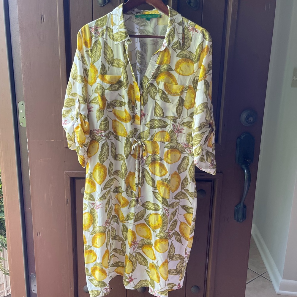 Women’s dress lemon print size L